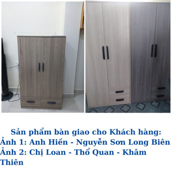 Hình ảnh thực tế sản phẩm tủ quần áo GTT 5961