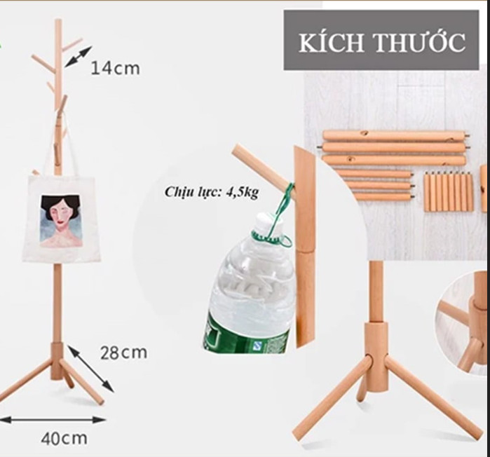 kích thước cây treo quần áo GP 60