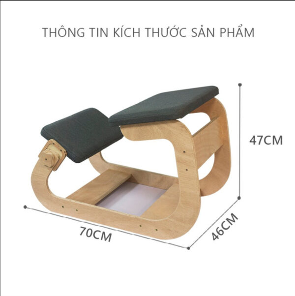 kích thước ghế chân quỳ công thái học